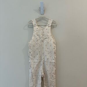H&M Toddler Cream Overalls with Floral Print size 3T